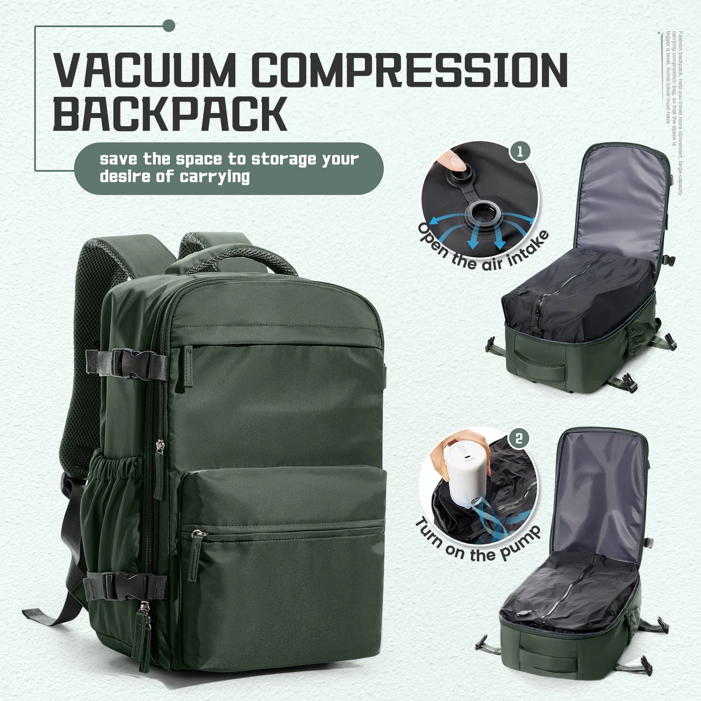 Vacuum Compression Backpack